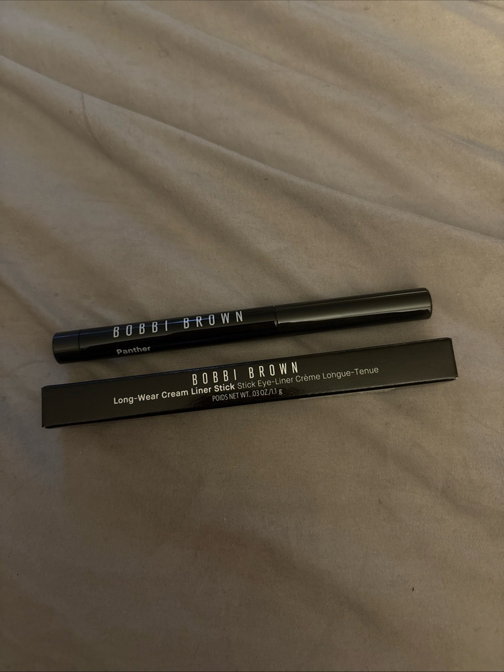 Bobbi Brown Long-Wear Cream Liner Stick PANTHER MATTE .03 Oz Full Size Black